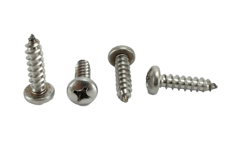Chenango Supply N.14 X 3/4inches Stainless Phillips Pan Head Sheetmetal Screw (1/2inches to 2-1/2inches in Listing) 50 Sheet Metal Screws (N.14 X 3/4 - Image 1